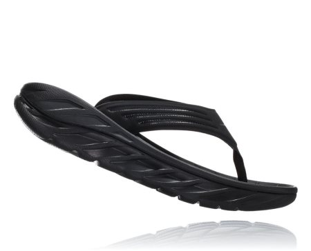 Hoka One One Ora Recovery Flip 2 Ženske Čevlji Črna / Temno Siva SI-932805X